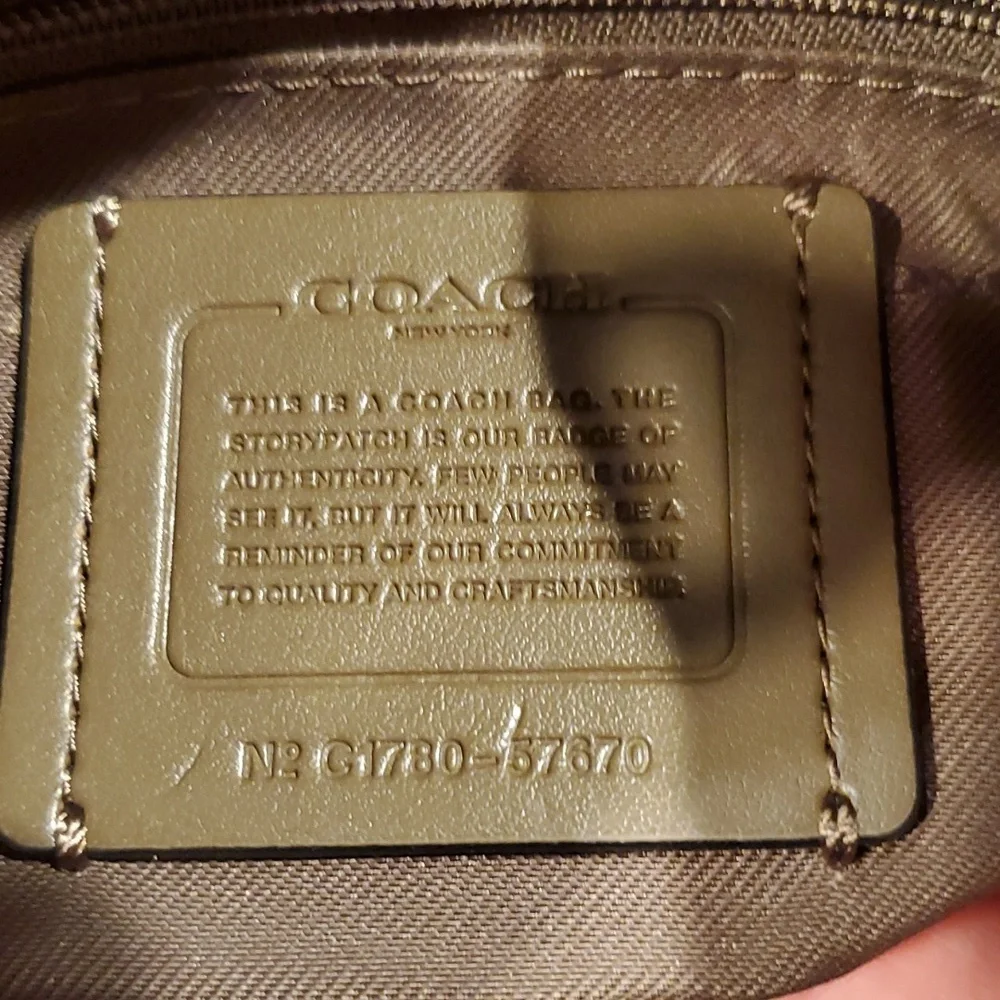 Coach exotic trim Edie shoulder bag